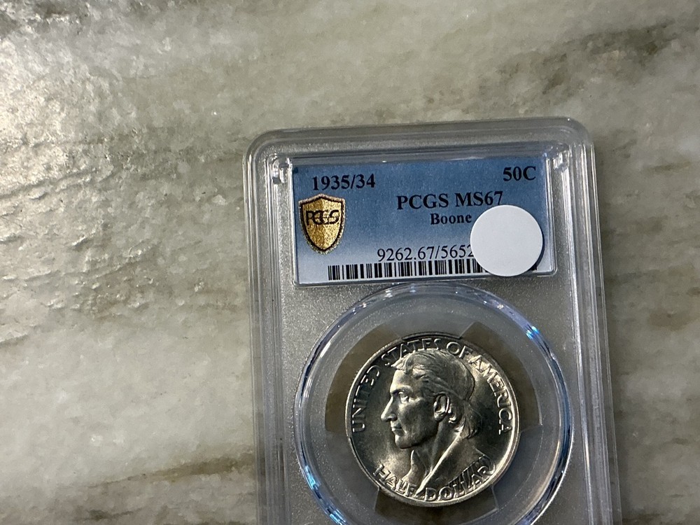 1935/34 Boone Silver Commemorative Half Dollar MS67