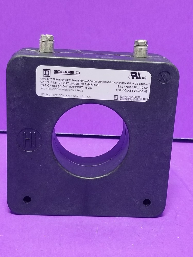 Square D 64R-151 Current Transformer, 150:5 Ratio