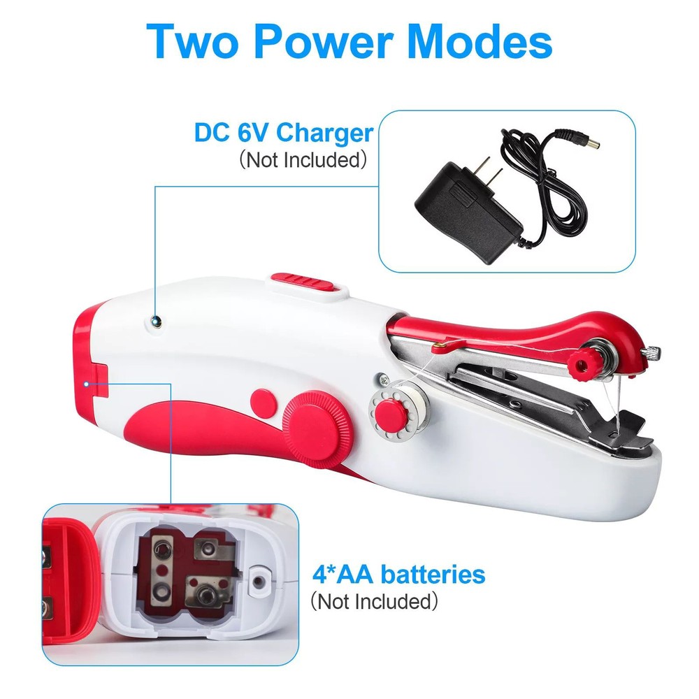 Lightweight Portable Mini Compact Handheld Electric Stitch Sewing Machine