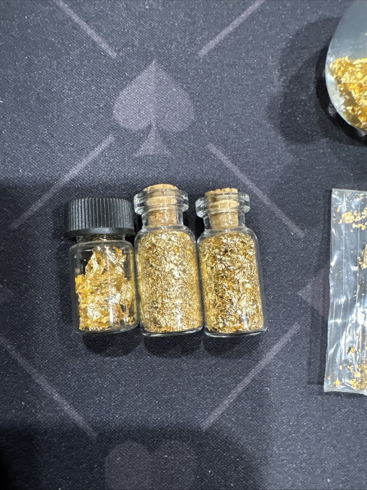 Silver And Gold Flakes
