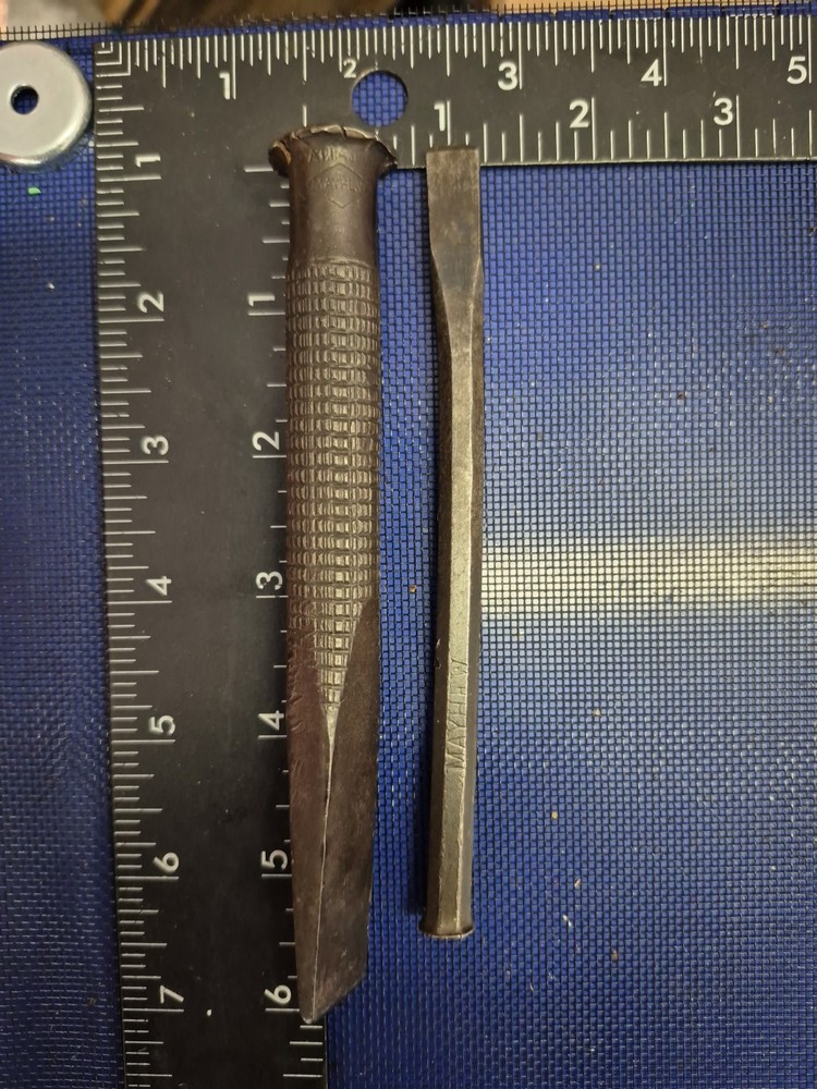 Vintage Mayhew 2 Pc Cold Chisel Lot