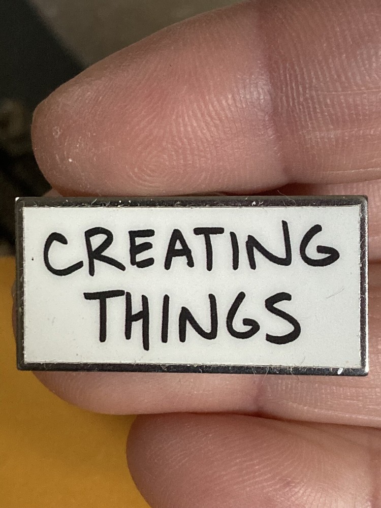 Creating things Lapel Pin EUC K535