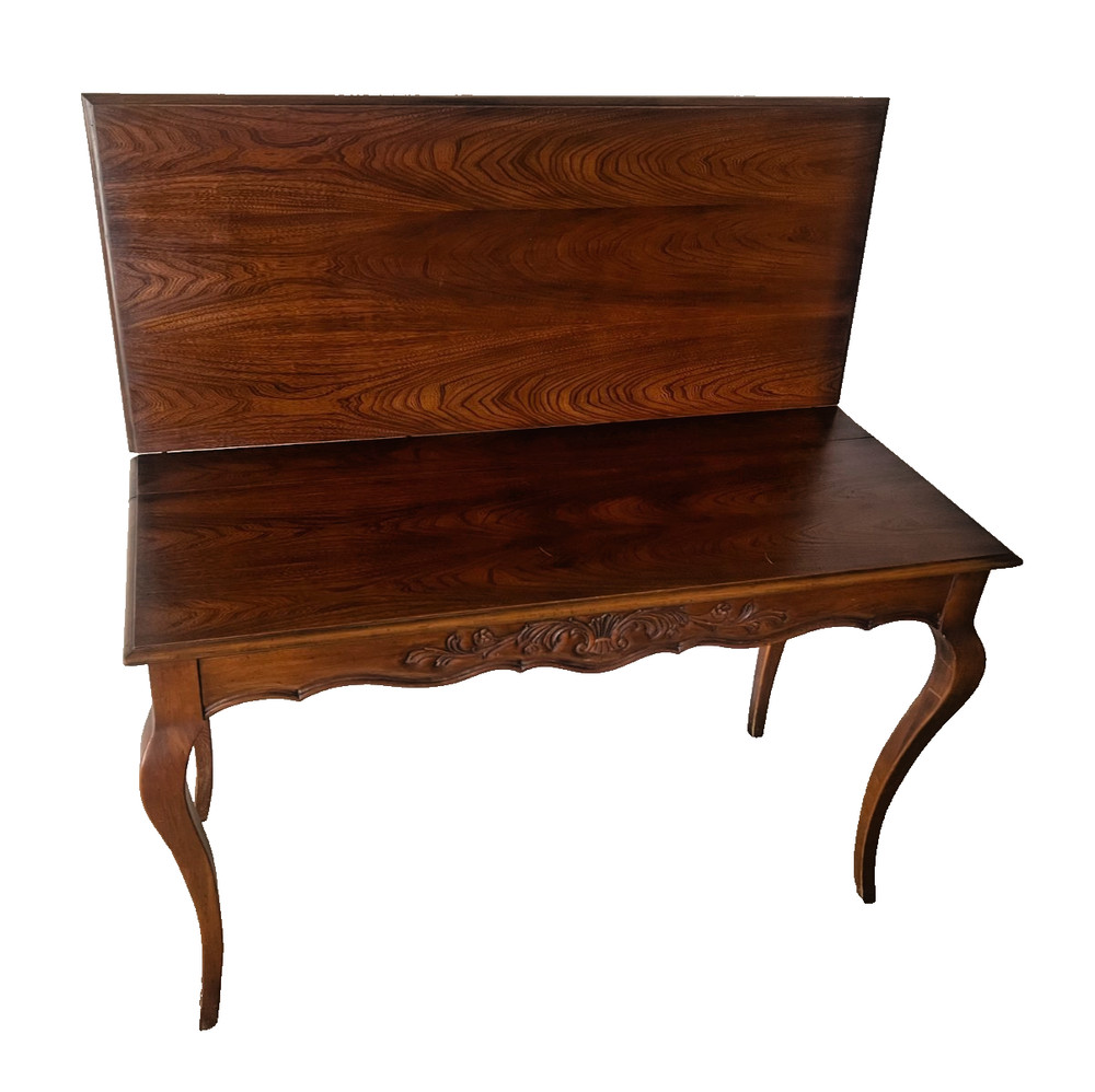 Vintage Expanding Extension Dining Table, Console with five leaves By Extensole