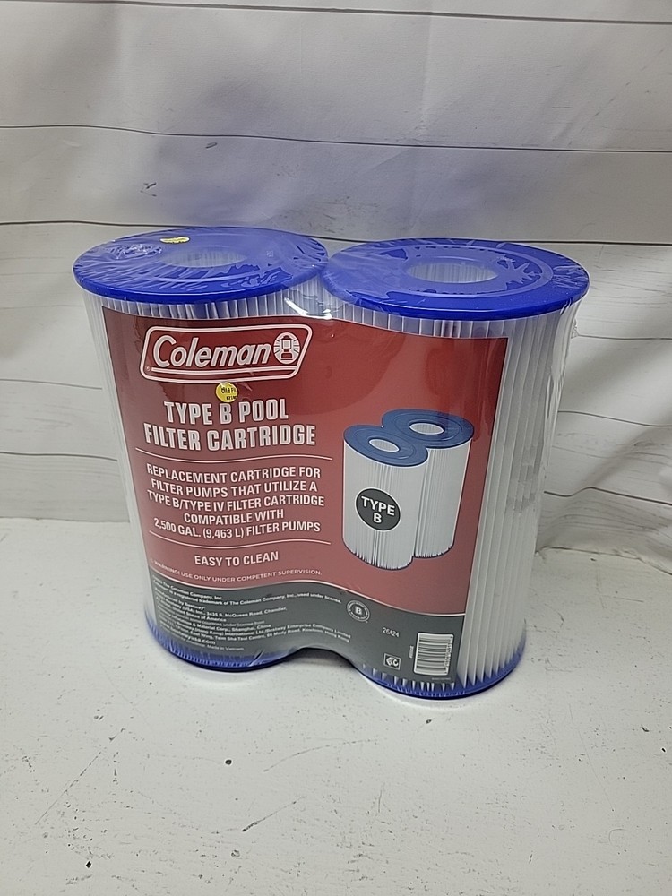Coleman Type B Pool Filter Cartridge 2 Pack