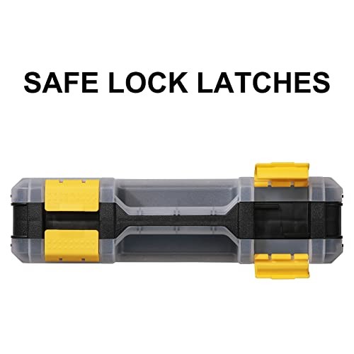 Double Side Tools Organizer, Customizable Removable 34 Compartments Yellow