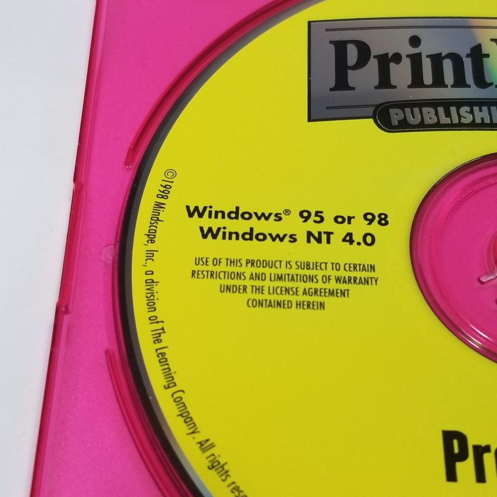 Printmaster Desktop Publishing Art Suite 7.0 Complete Software CD ROM Windows 95