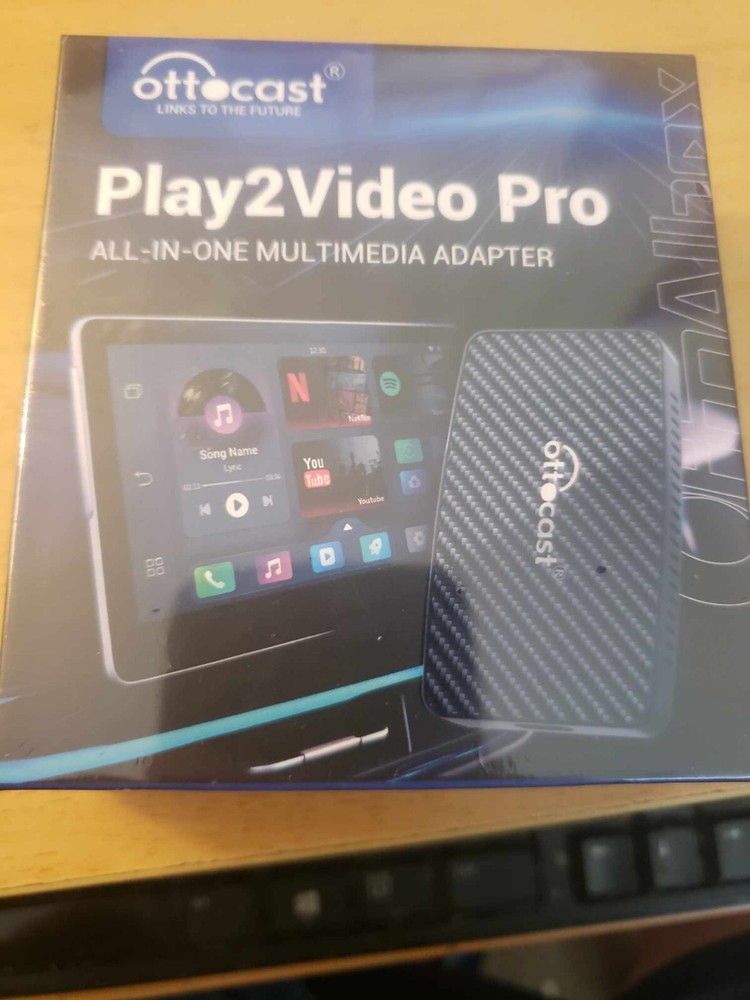 Ottocast Play2Video Pro Wireless CarPlay Android Auto Adapter NEW Sealed