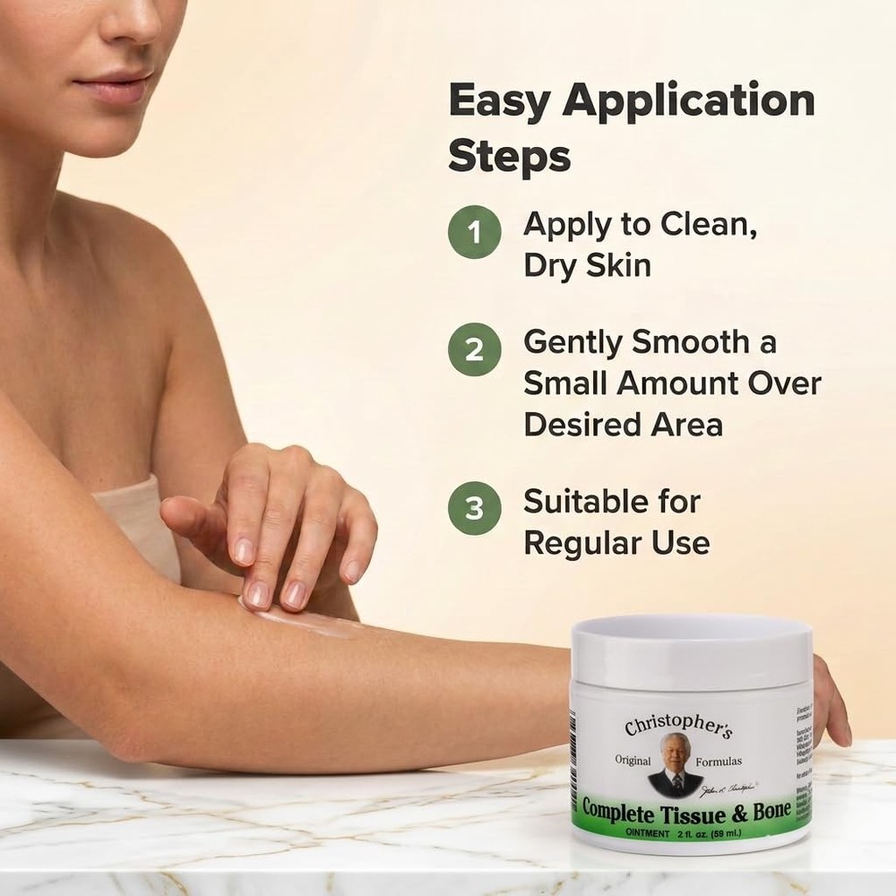 Complete Tissue & Bone Ointment, Blend for Skin & Connective Tissue, 2 oz Jar