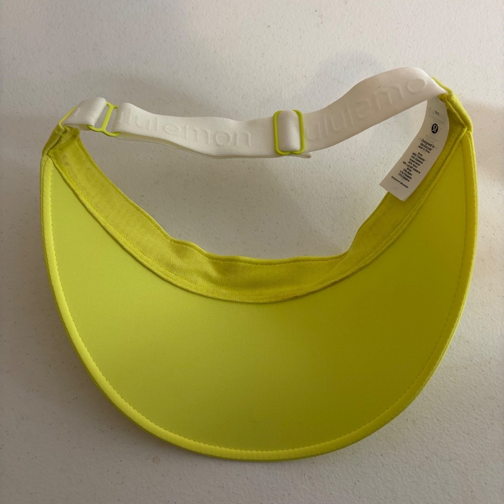 Lululemon Visor Hat Women's One Size Yellow Fast Paced Run Solid Lightweight