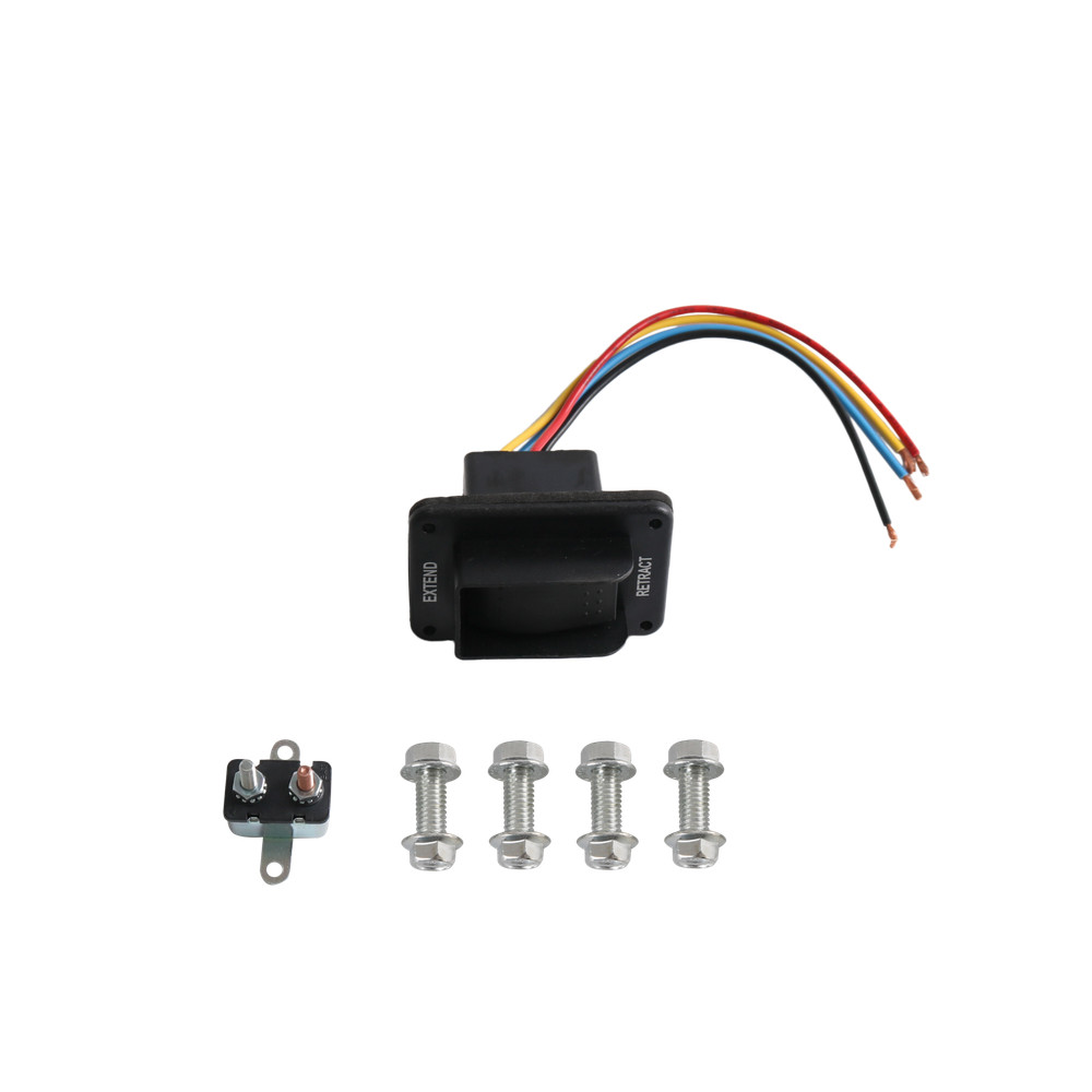 298707 Universal Rear Trailer Stabilizer Jack Stand Stabilizer Jack Kit Black