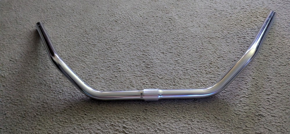 NEW CHROME BEACH CRUISER HANDLE BARS (25.4 MM )  (10"pullback)