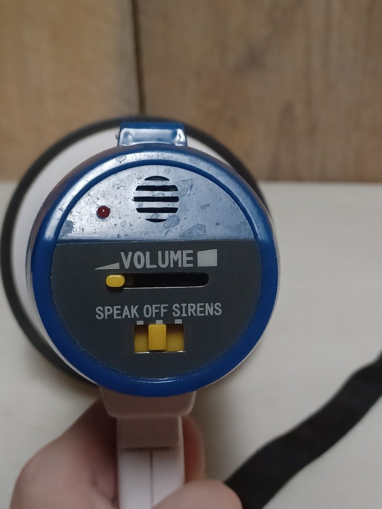 Vintage Blue/White Mega Mite Megaphone