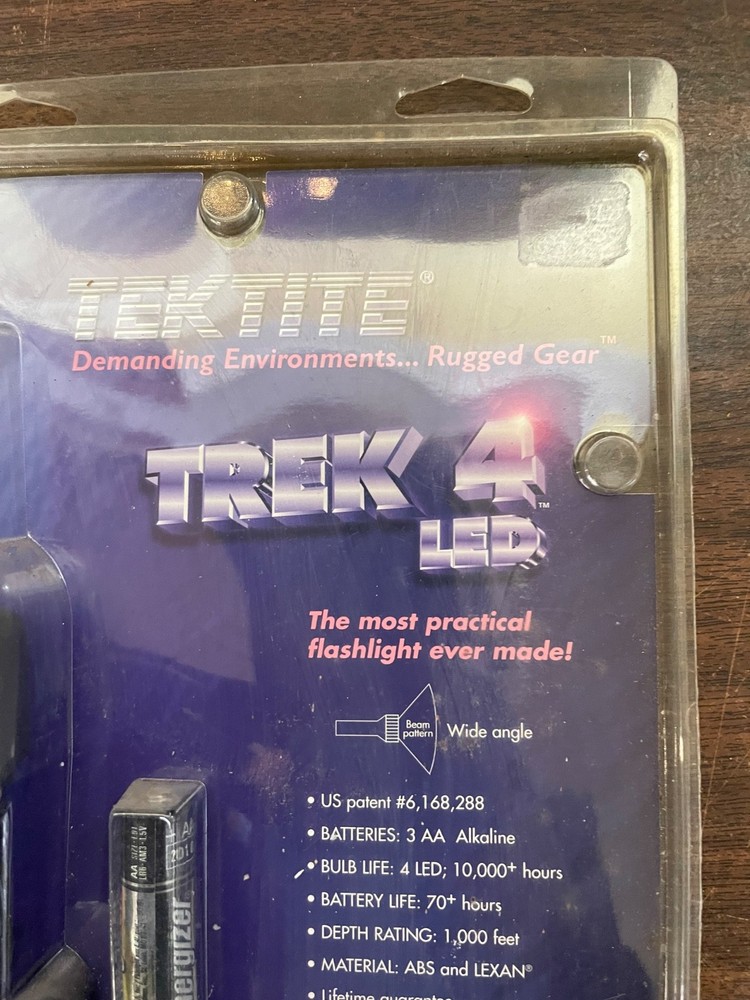 TEKTITE Trek 4 LED Dive Lightstick Black Handle 2001 UNTESTED