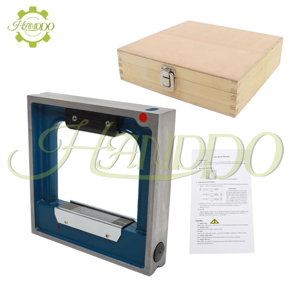 8 × 8" PRECISION 0.0002" Per 10" FRAME SPIRIT LEVEL Sensitivity