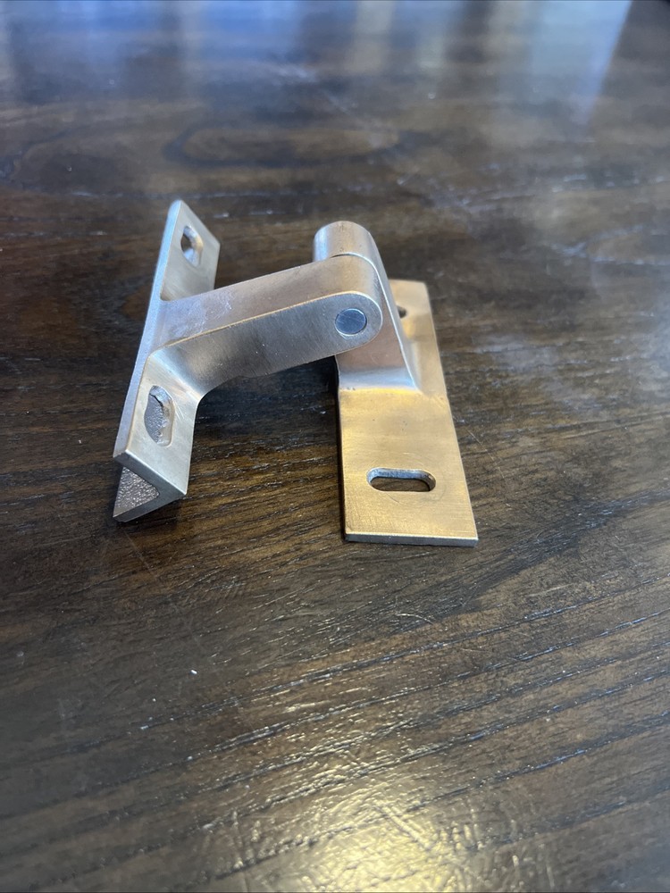 Vintage Brass Offset Pivot Hinge 4pcs