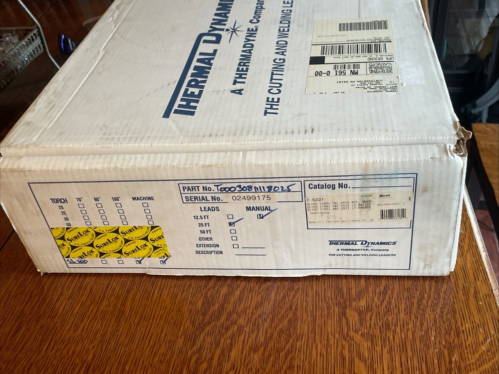 THERMAL DYNAMICS PLASMA MACHINE TORCH SL100 7-5221