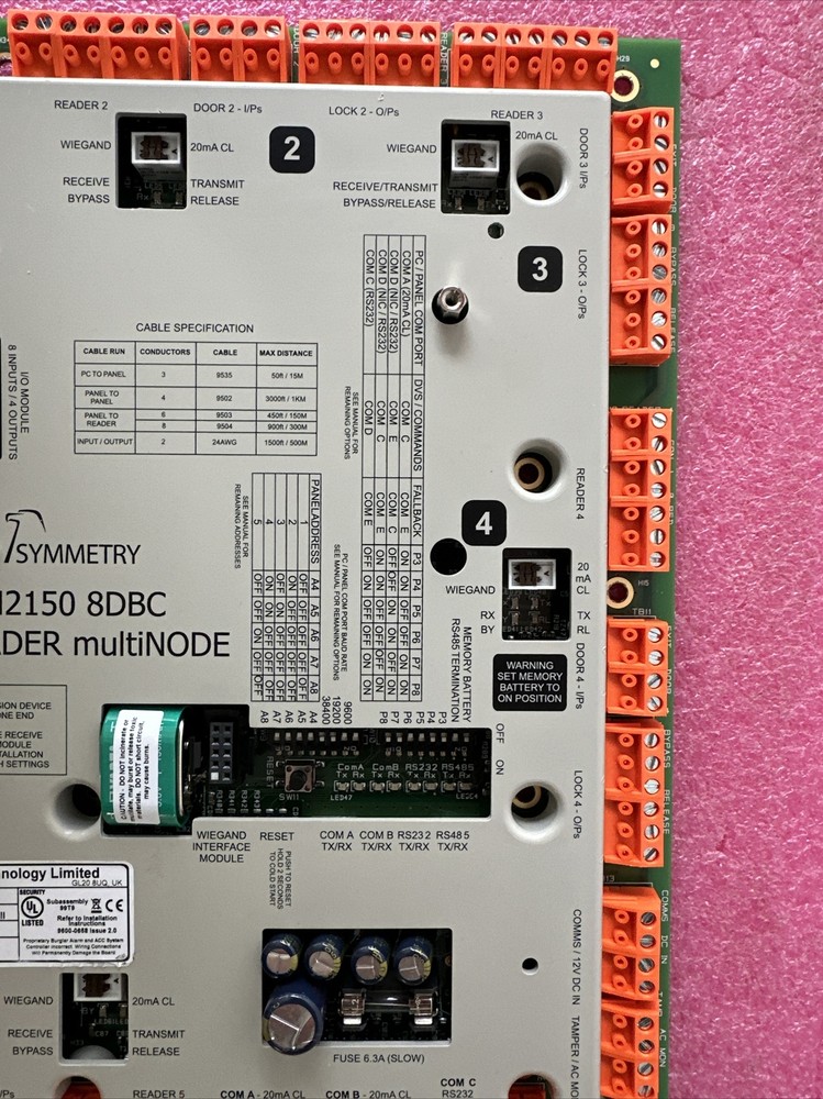 SYMMETRY M2150-8DBC Database Controller 8-Door/Reader V4.50 7000-5460-2