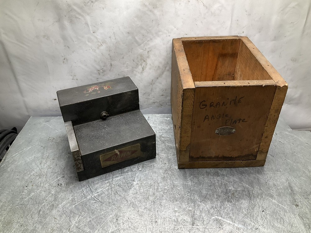 Rahn Right Angle Granite Plate 6" x 6" Layout Precision Machinist