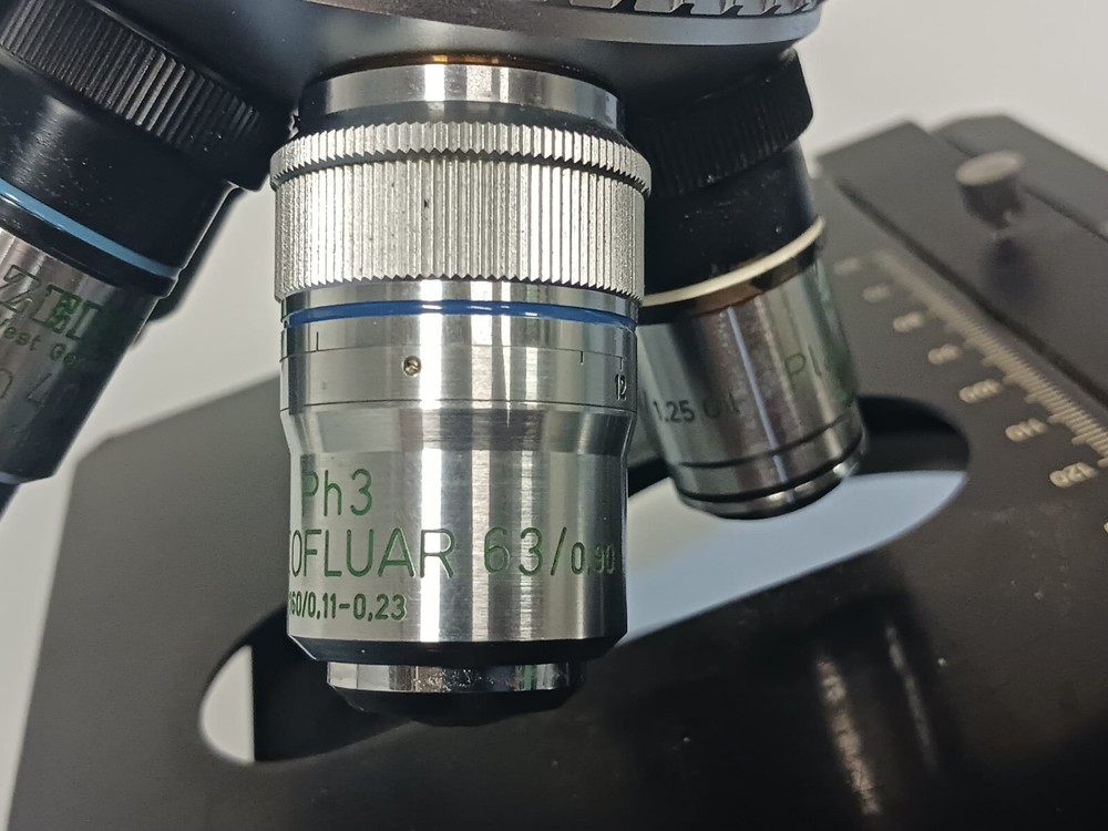 ZEISS Binocular Microscope w/ 4 Objectives & 2 Eyepieces