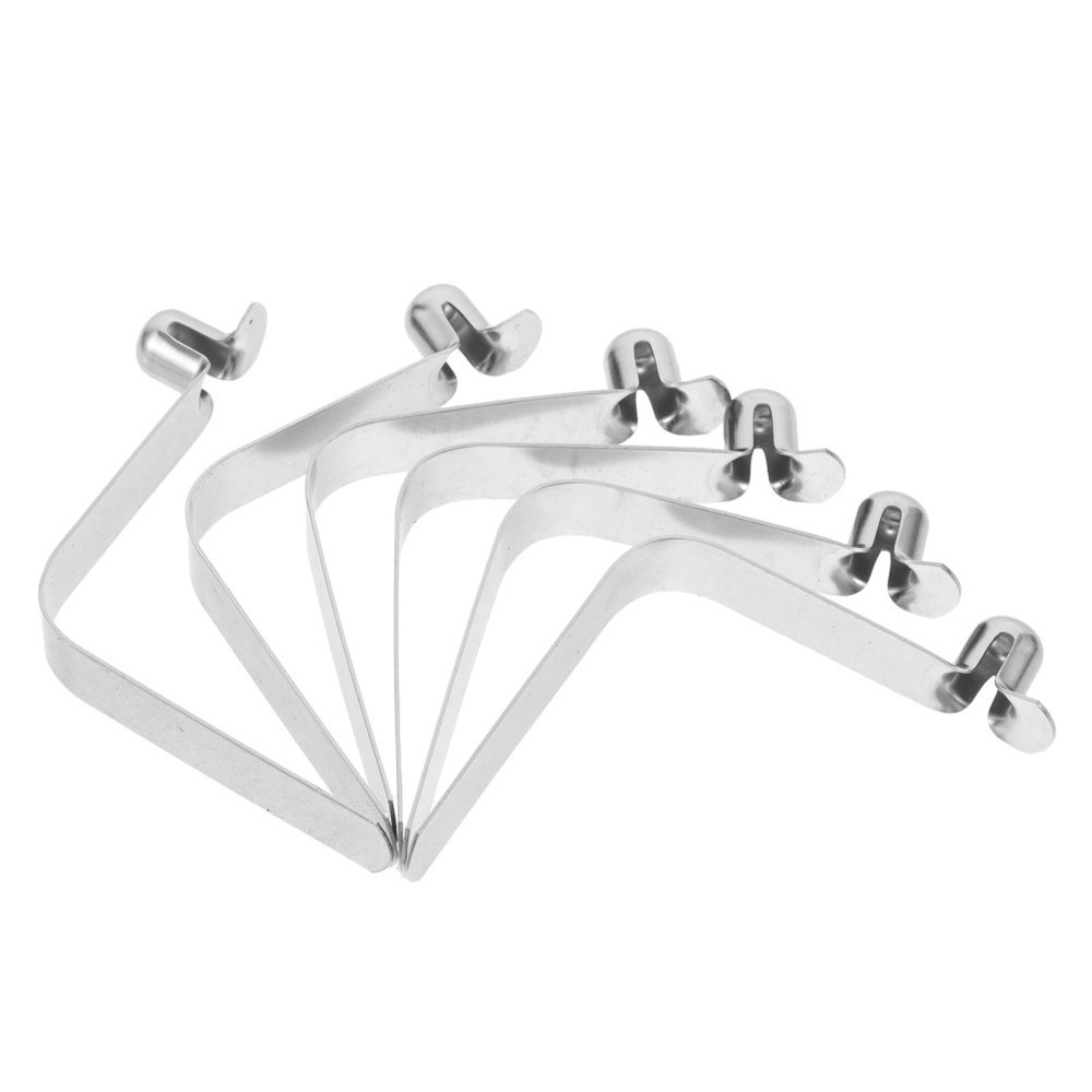 6 Pcs Tent Pole Push Button Spring Clips for Paddle Boat Hook Holder