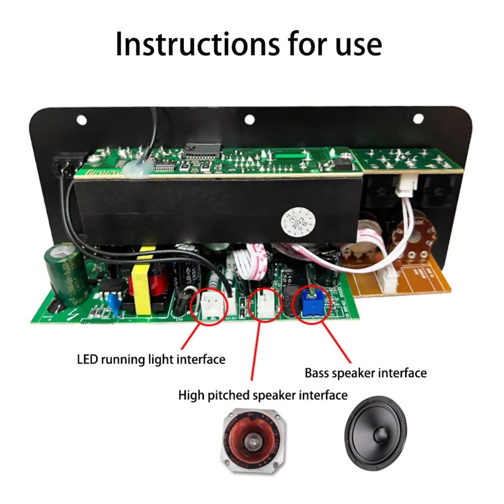 Versatile Audio Amplifier Board Bluetooth 5.0 Support Customized Audio Settings