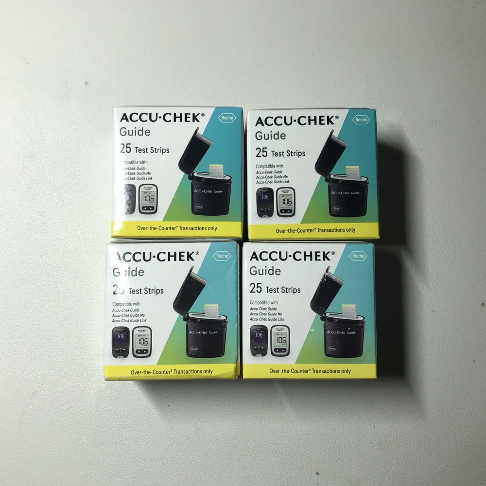Accu-Chek Guide Test Strips Exp 11/2026- (4Boxes) 100 Count , FREE SHIPPING