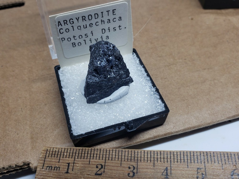 Beautiful Argyrodite thumbnail specimen