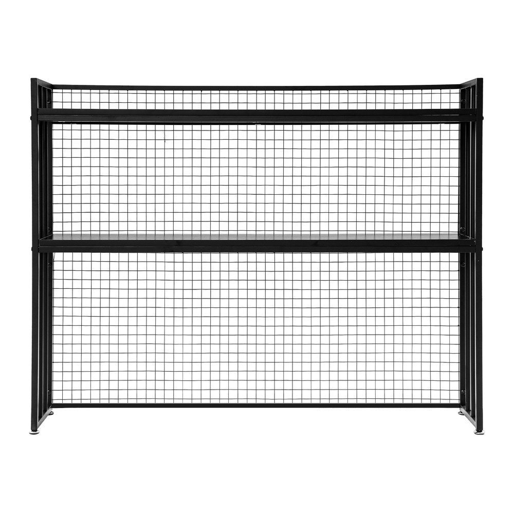Black Desktop Bookshelf, 2-Tier Desktop Storage Rack, Desktop Storage Shelf