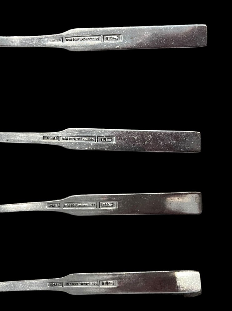Vintage Nasco Stainless Flatware Moorish Pattern Replacement Tablespoons