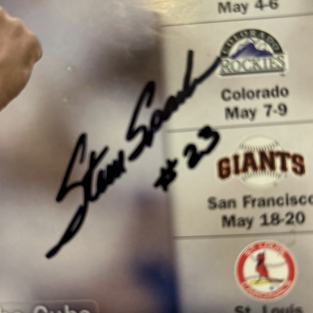 Chicago Cubs 2004 Scorecard with Autographs