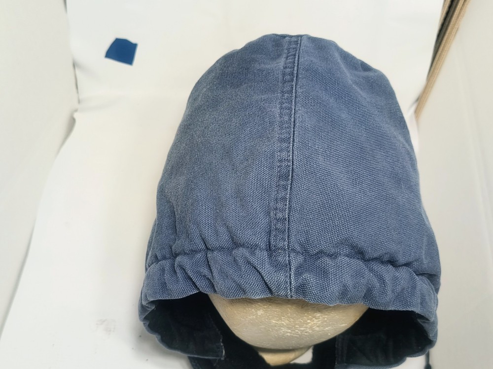 WALLS Zero Zone QUILTED Insulated BLUE Hood Hat Pullover Drawstring Cap