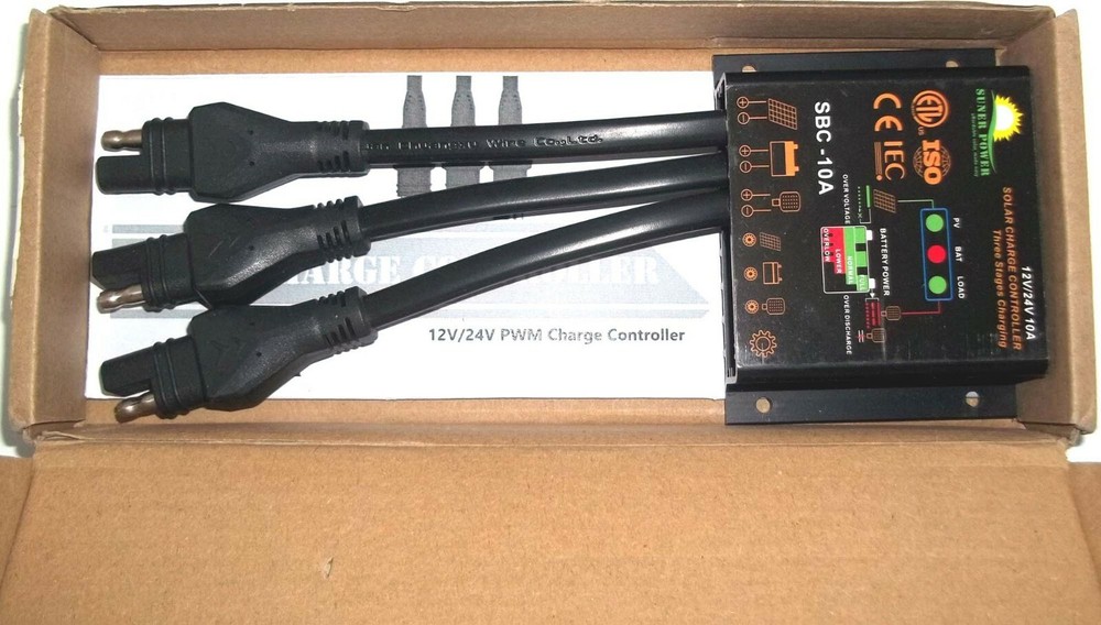 NEW 10A SOLAR CHARGE CONTROLLER SOLAR PANEL CONTROLLER 12V/24V PWM SOLAR
