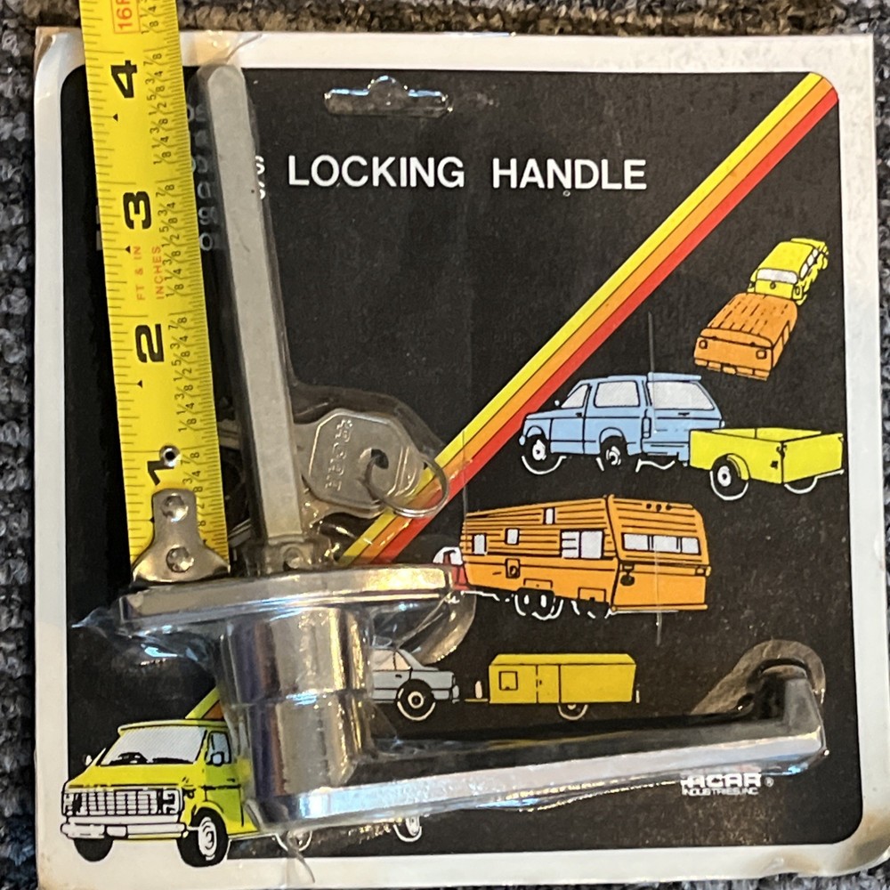 Acar Chrome Locking L Handle with Keys