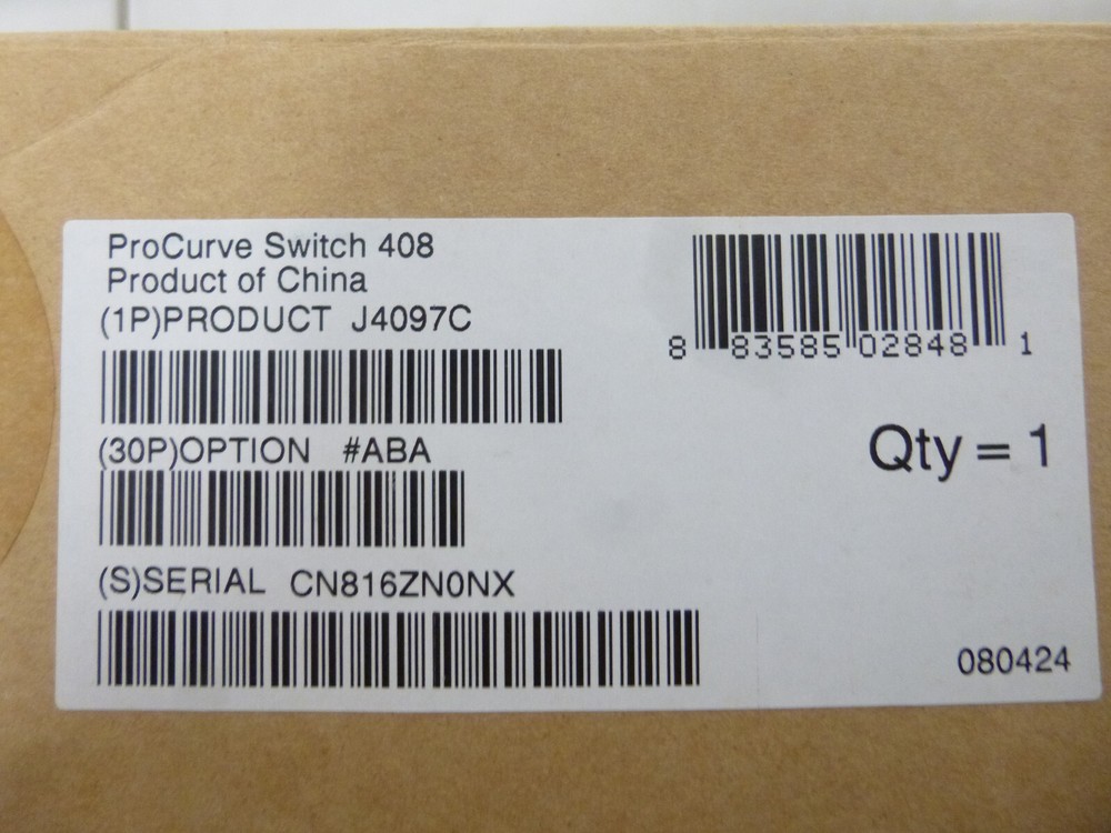 New Open Box HP ProCurve Switch 408