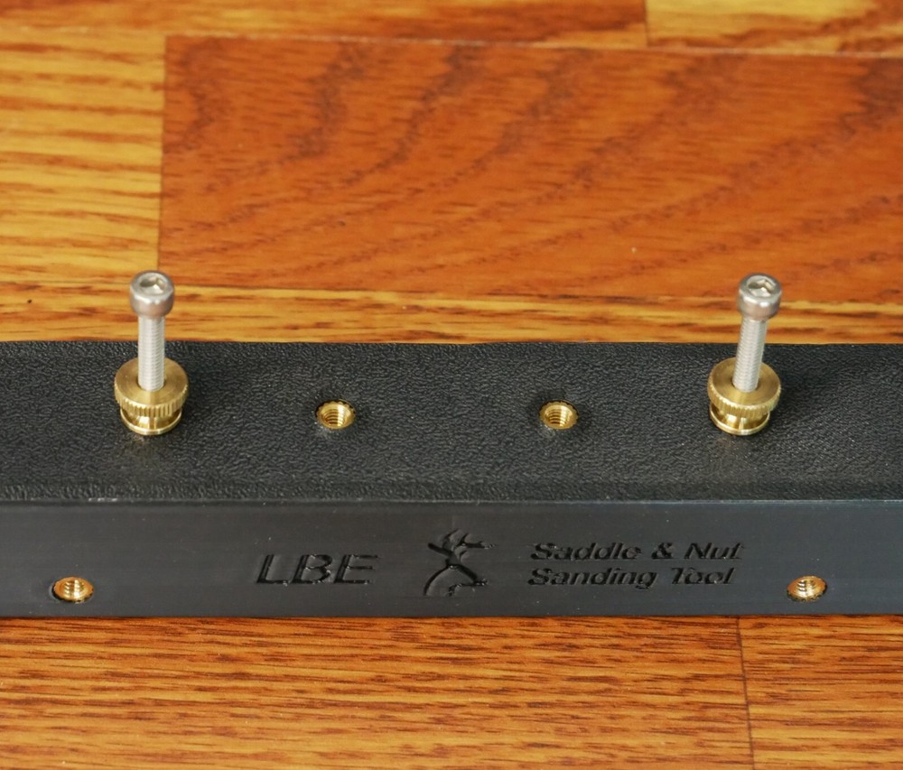 Guitar Nut and Saddle Sanding Jig and Break Angle Sanding Attachment