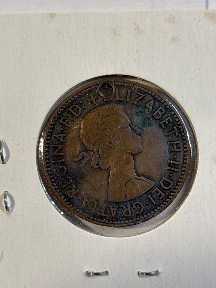 1960 great britain half penny