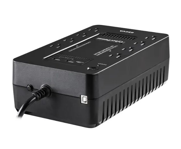 CYBERPOWER - 650VA BATTERY BACK-UP SYSTEM - BLACK