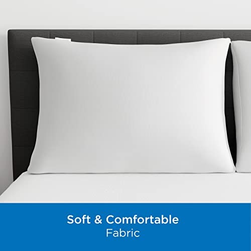 Set of 2 AllerEase Pillow Protectors - Moisture Wicking, Standard/Queen 2.0