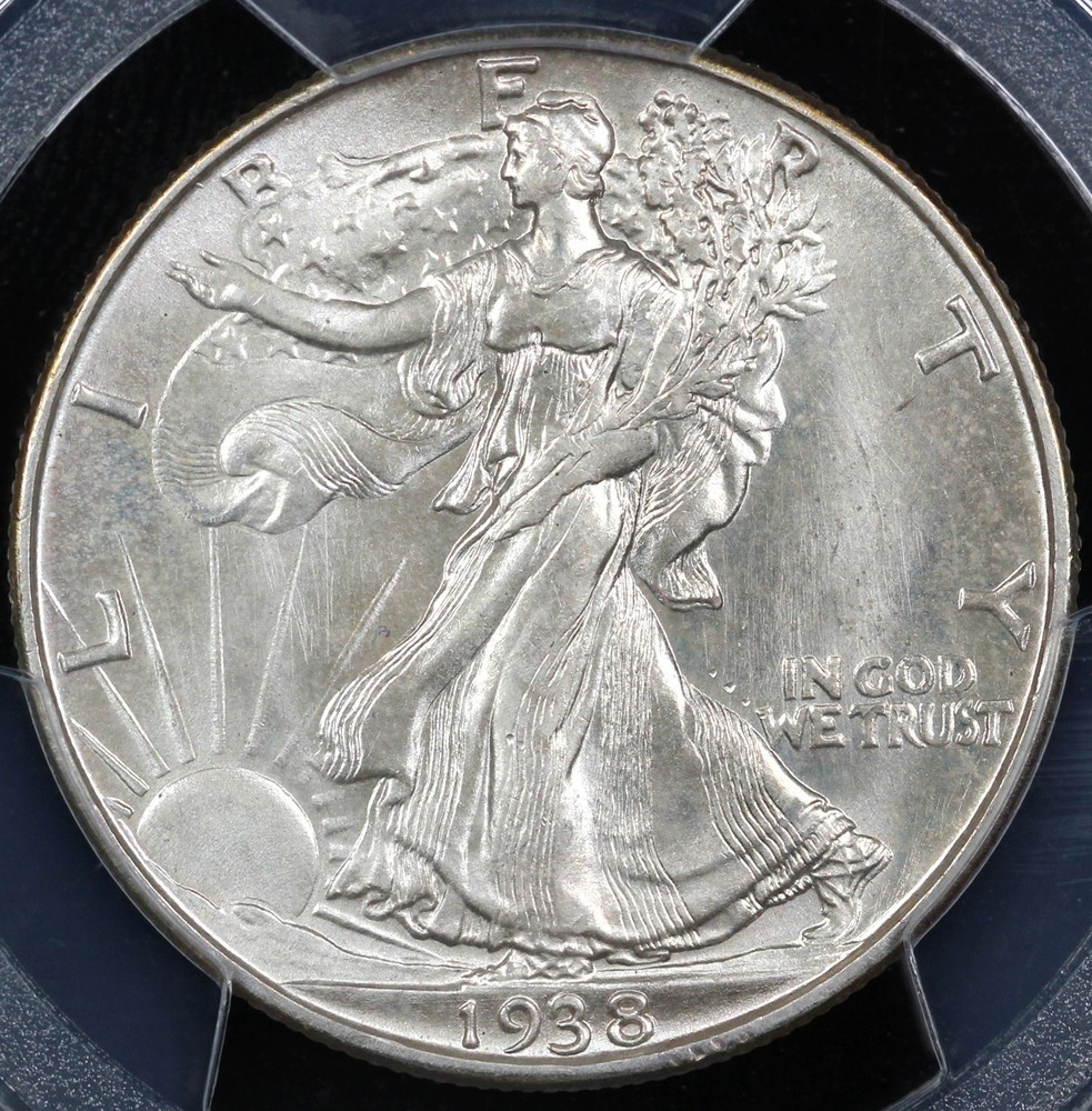 1938-D 50c Walking Liberty Half Dollar PCGS MS 65+