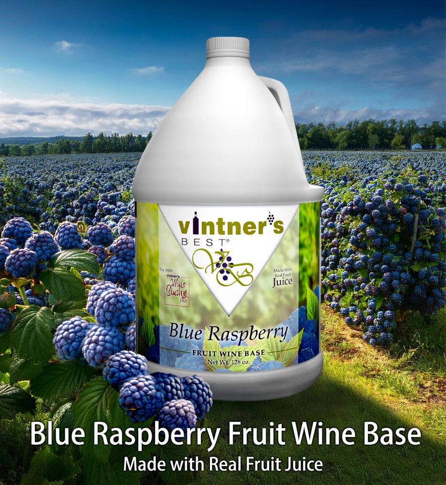 Vintner’s Best Blue Raspberry Fruit Wine Base (128 oz / 1 gallon)