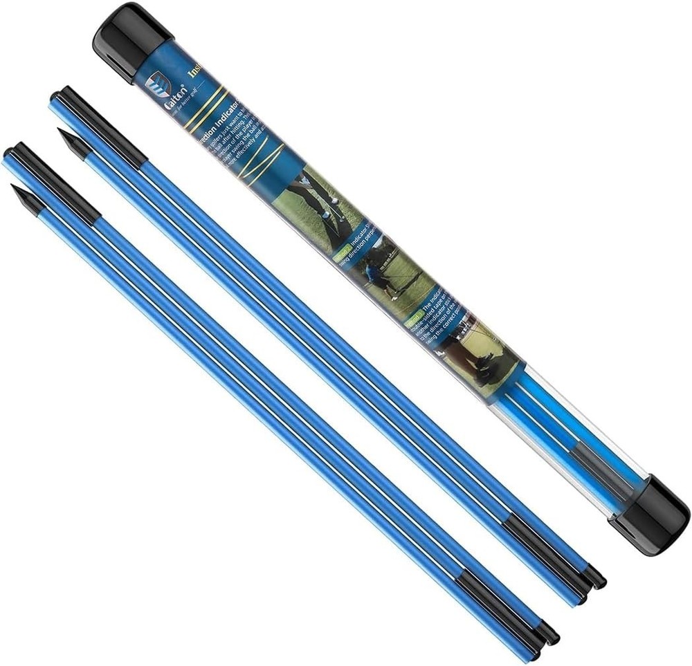 Golf Alignment Sticks 2 Sets 48inch Alignment Practice Rods Foldable Easy