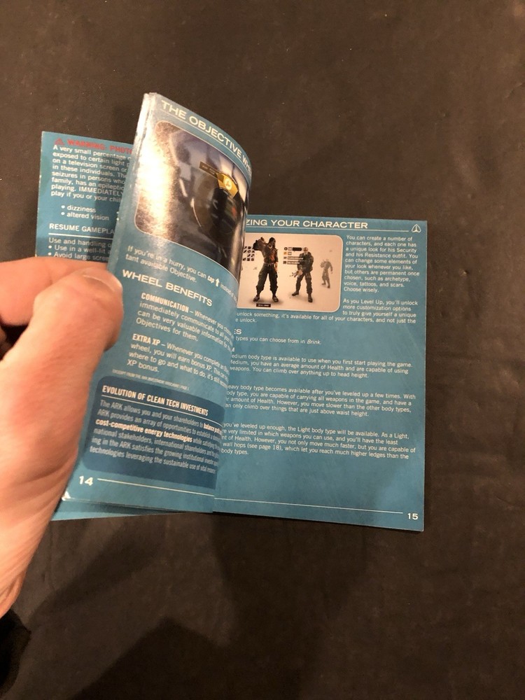 Brink ps3 Manual only