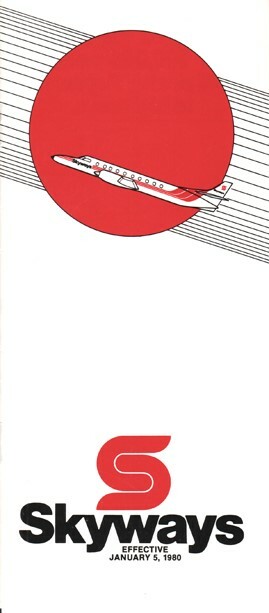 Skyways timetable 1980/01/05