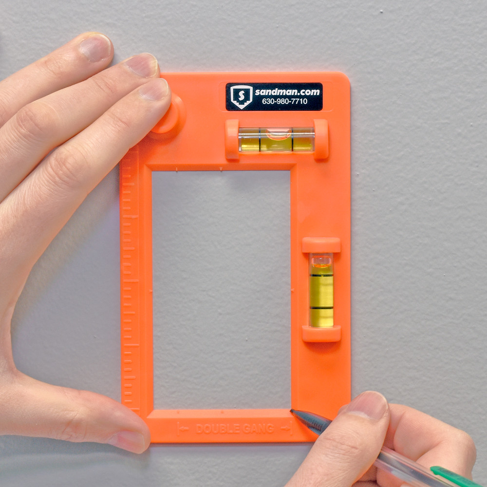 Low Voltage Mounting Template with Levels