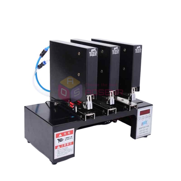 Three-head Pneumatic Stapler Pneumatic Binding Machine Automatic Binder 110V
