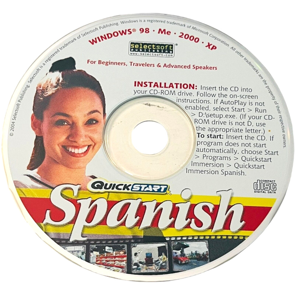 Spanish Learning CD-ROM for Beginners to Advanced Speakers - Windows