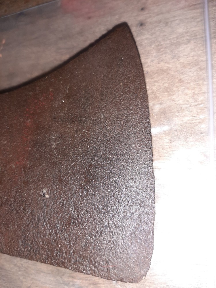 DOUBLE BIT AXE HEAD VINTAGE RED PAINT 3LBS 10OZ