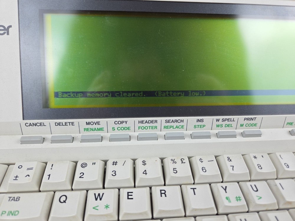 Brother WP60 Portable Word Processor Electronic Typewriter Powers On READ