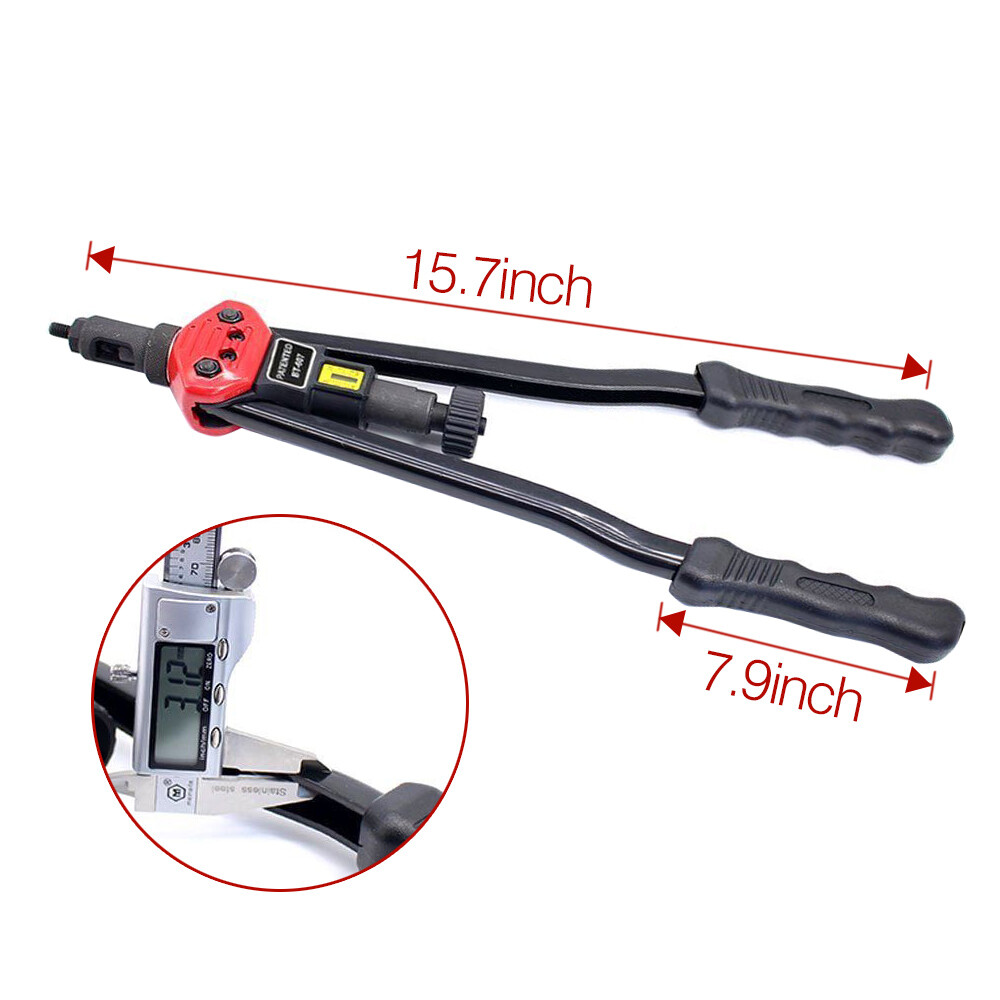 16" Riveter Gun Auto Rivet Tool Stainless Steel Nuts Insert Tools Mandrel Kit