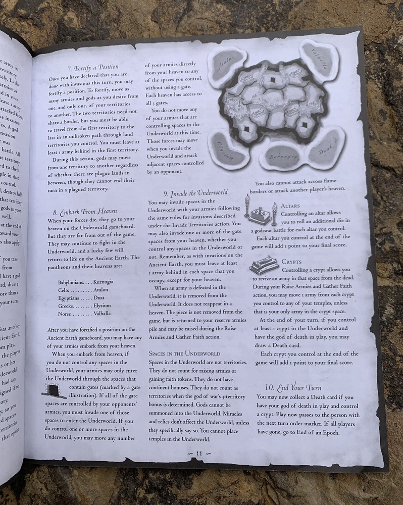 Risk Godstorm Board Game Instruction Manual. Manual Only